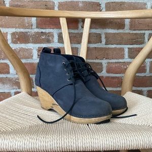 No. 6 Original Blue Wedge Ankle Boots